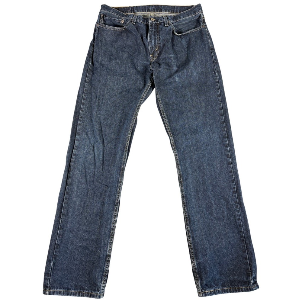 Levi's 559 Relaxed Straight Jeans Mens 34x34 Blue Dark Wash Durable Workwear